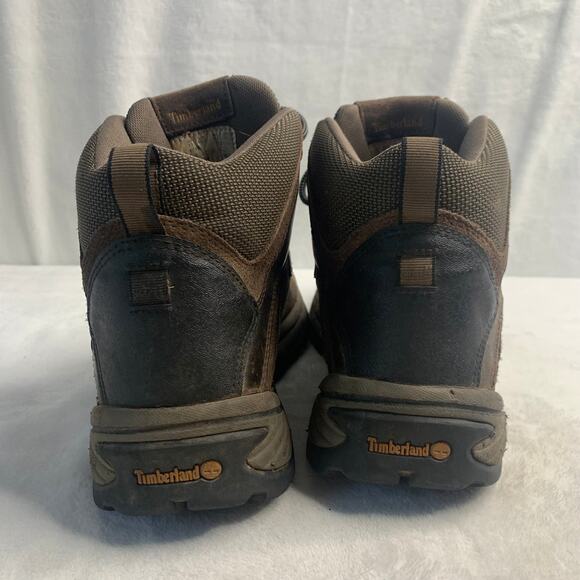 Timberland Mens White Ledge Mid Waterproof Hiking Boots Sz 11 Brown Black Forest - Picture 7 of 9